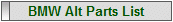 BMW Alternative Parts List